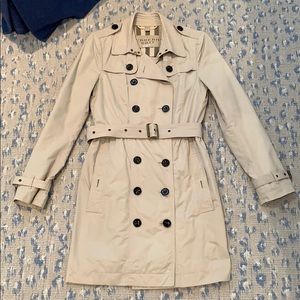 Burberry Tan Trench / Rain Coat